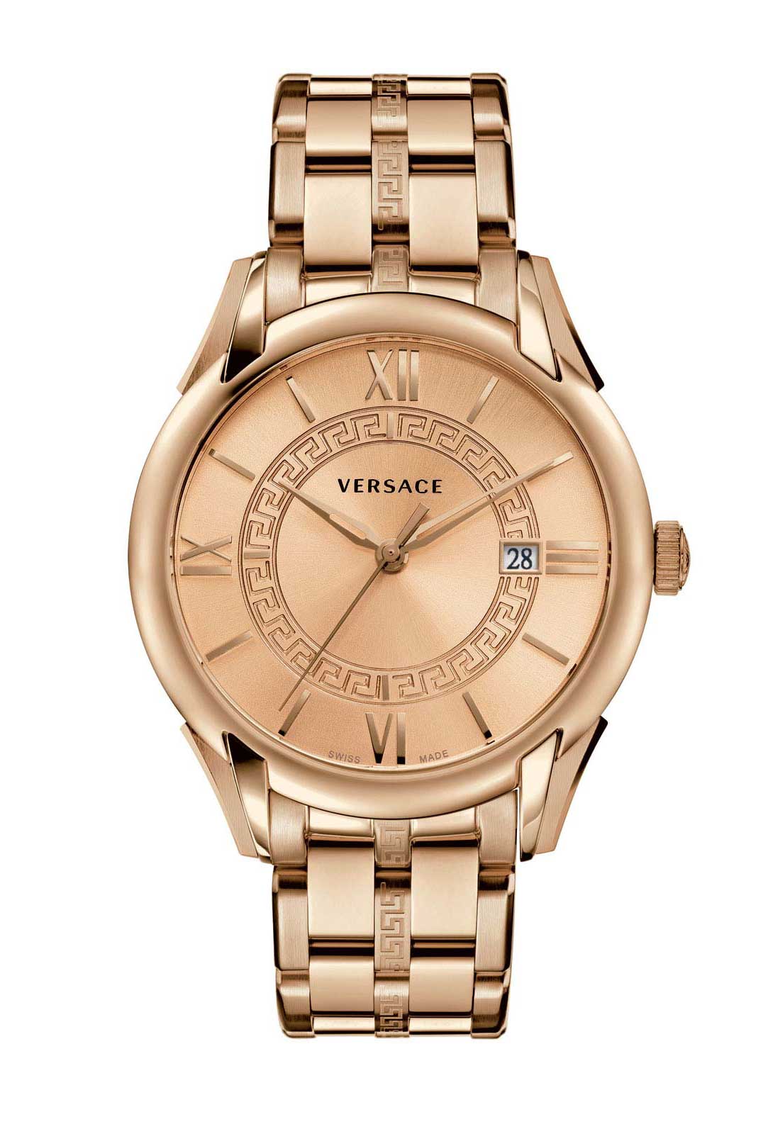 Versace QUARTZ 3 HANDS watch 715.2 GOLDEN SUNRAY DIAL